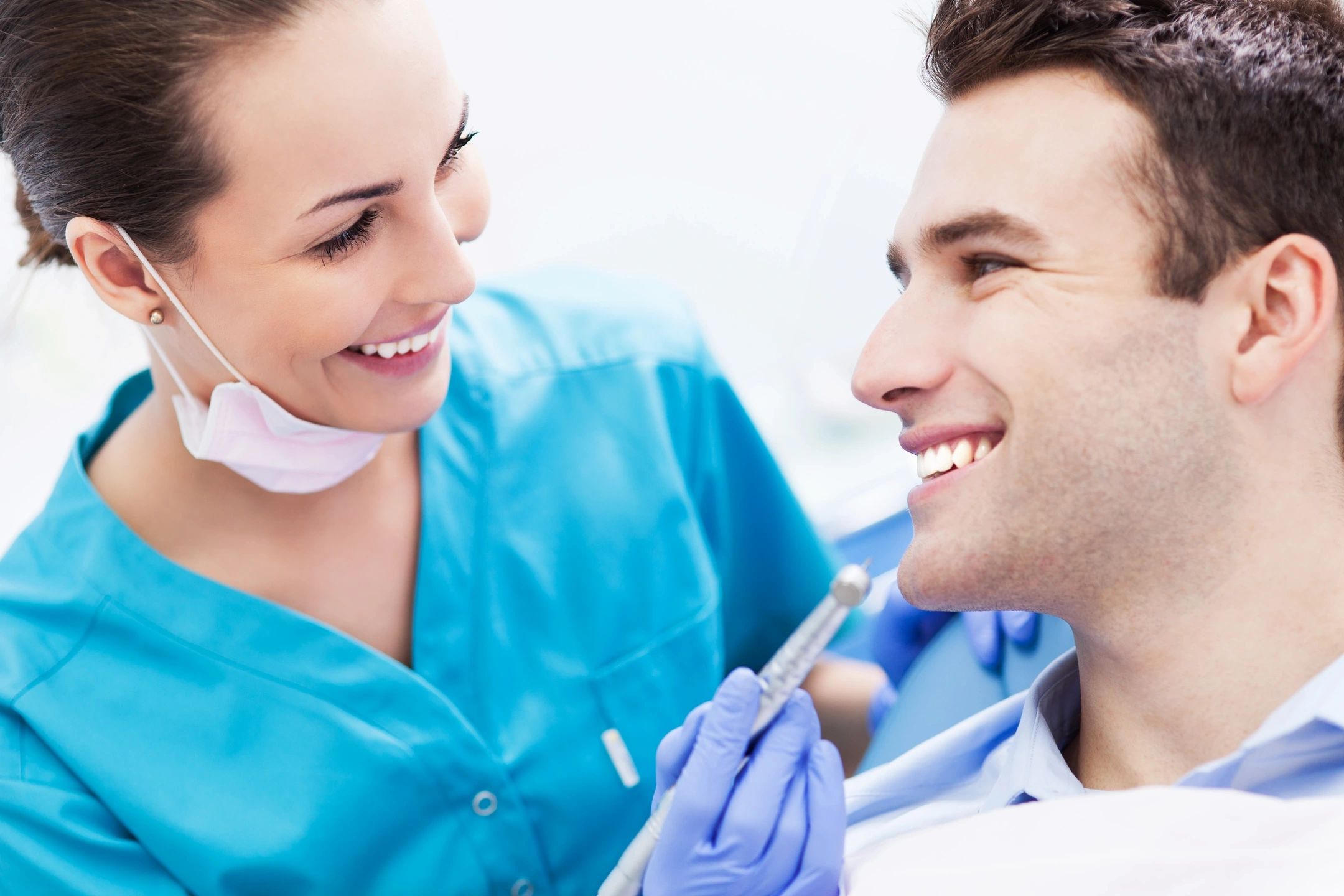 Dental Hygiene patient smiling