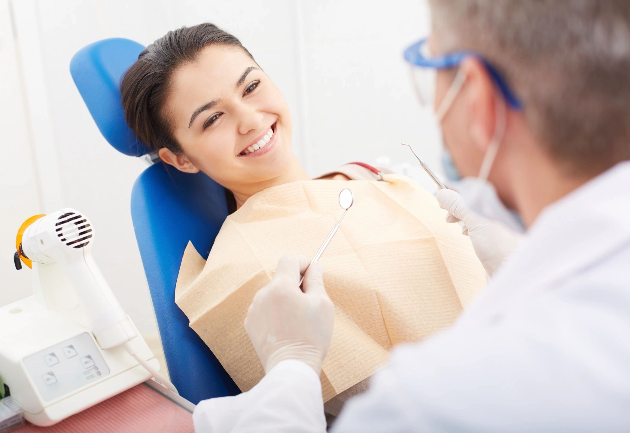 Happy patient smiling